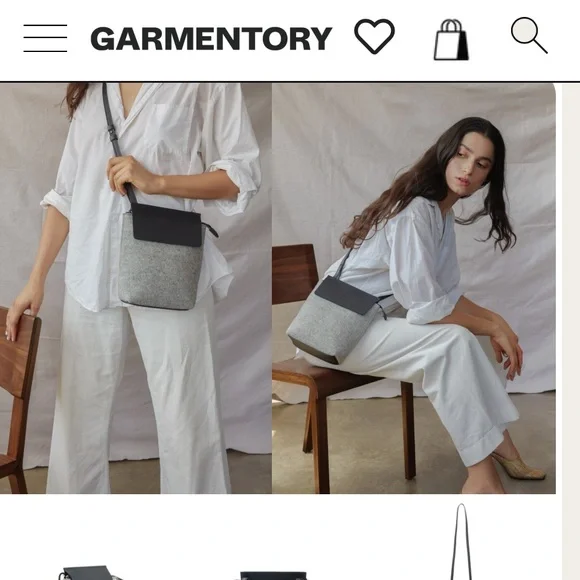 Graf Lantz X Eileen Fisher Wool and Leather Cross - Picture 11 of 12